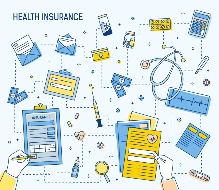 health insurance colorful graphic
